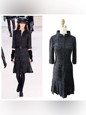Chanel Runway Tweed Dress 2016 Look 80 FR34 NWT